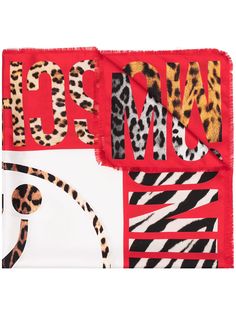 Moschino платок с принтом