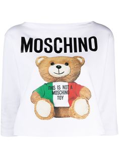 Moschino футболка Teddy Bear с рукавами три четверти