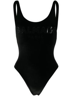 Balmain купальник с логотипом
