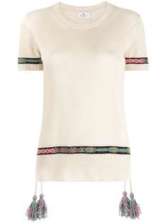Etro футболка с кисточками