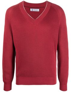 Brunello Cucinelli свитер с V-образным вырезом