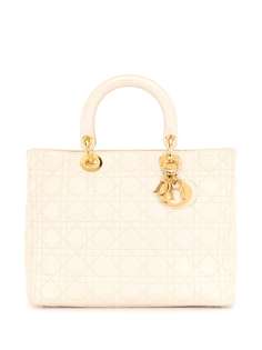 Christian Dior большая сумка-тоут Lady Dior pre-owned