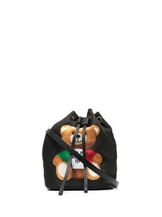 Moschino сумка-ведро с принтом Teddy
