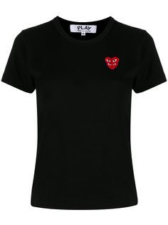 Comme Des Garçons Play футболка с короткими рукавами и нашивкой