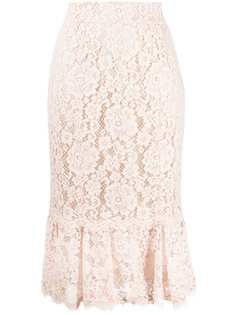 Dolce & Gabbana юбка с цветочным кружевом