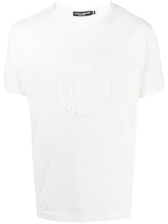 Dolce & Gabbana футболка с тисненым логотипом