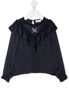 Monnalisa блузка с логотипом