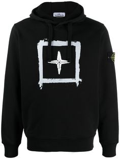 Stone Island худи с графичным принтом