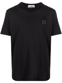 Stone Island футболка с нашивкой-логотипом