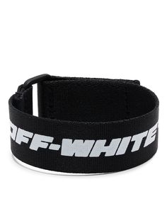 Off-White браслет с нашивкой-логотипом