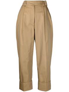 Acne Studios брюки с поясом и подворотами