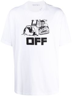Off-White футболка с принтом World