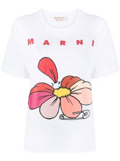 Marni футболка с логотипом