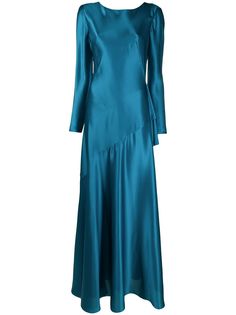 Alberta Ferretti платье макси с длинными рукавами