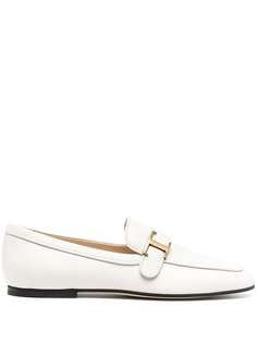 Tods лоферы с миндалевидным носком и логотипом Tod`S