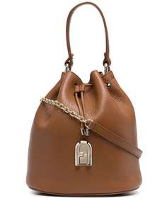 Furla сумка-ведро Sleek из зернистой кожи