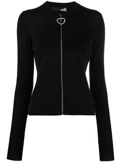 Love Moschino футболка на молнии с длинными рукавами