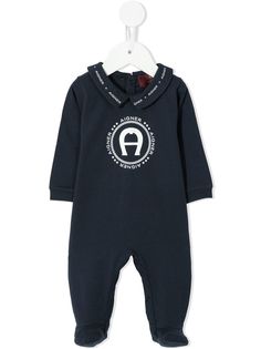 Aigner Kids комбинезон для новорожденного с воротником Питер Пэн