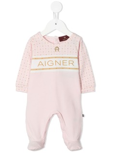 Aigner Kids комбинезон для новорожденного с логотипом