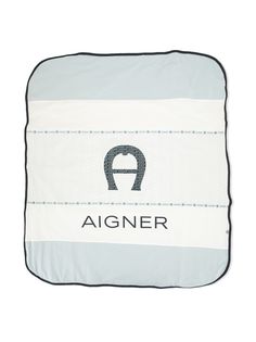 Aigner Kids одеяло в стиле колор-блок с логотипом