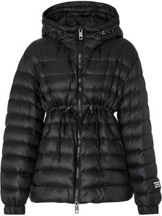 Burberry легкая куртка-пуховик с капюшоном