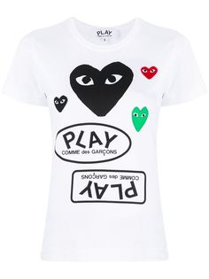 Comme Des Garçons Play футболка с логотипом