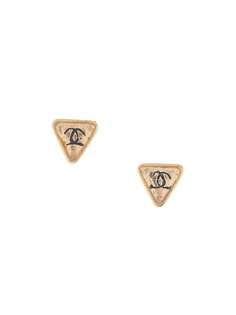 Chanel Pre-Owned серьги 2000-го года с логотипом CC