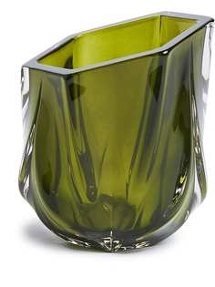Zaha Hadid Design Shimmer Tealight, Olive Green