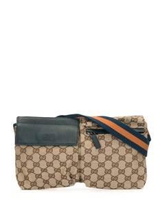 Gucci Pre-Owned поясная сумка Shelly с монограммой GG