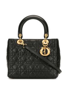 Christian Dior сумка-тоут Lady Dior Cannage pre-owned