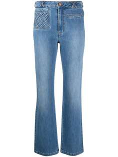 See by Chloé расклешенные джинсы с завышенной талией