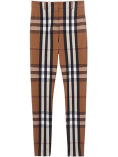 Burberry брюки Jodhpur в клетку Vintage Check