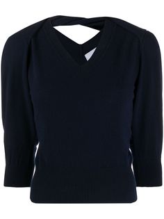 Patou трикотажный джемпер с отделкой на плечах