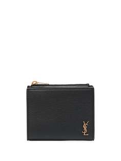 Saint Laurent фактурный кошелек с логотипом