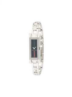 Gucci Pre-Owned прямоугольные наручные часы Quartz pre-owned 35 мм