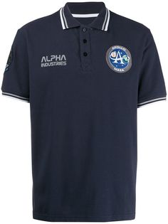 Alpha Industries рубашка-поло с логотипом