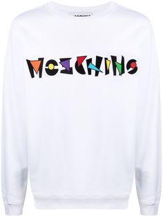 Moschino толстовка с вышитым логотипом