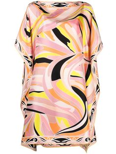 Emilio Pucci кафтан с принтом Vetrate