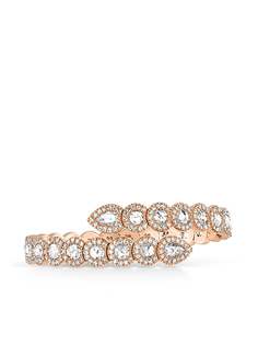 David Morris браслет Rose Cut White Diamond Flexi 2/3 из розового золота с бриллиантами