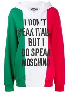 Moschino худи с надписью