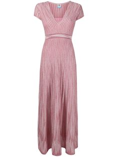 M Missoni трикотажное платье макси в полоску