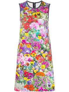 Boutique Moschino платье-трапеция с цветочным фотопринтом