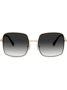 Miu Miu Eyewear солнцезащитные очки в квадратной оправе
