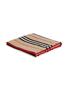 Burberry Kids одеяло в полоску Icon Stripe