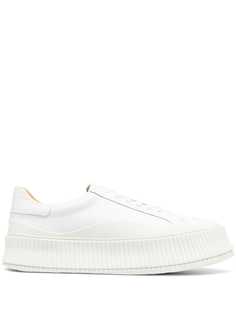 Jil Sander кроссовки на массивной подошве