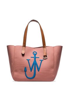 JW Anderson Belt embroidered recycled canvas tote