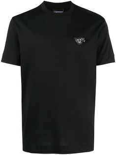 Emporio Armani футболка с нашивкой-логотипом
