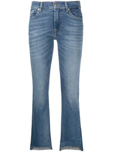 7 For All Mankind укороченные расклешенные джинсы