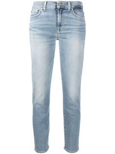 7 For All Mankind укороченные джинсы скинни