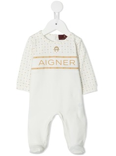 Aigner Kids комбинезон для новорожденного с логотипом